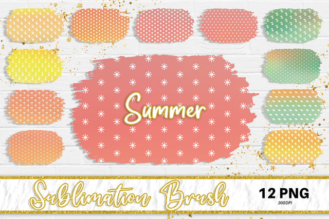 Brush splash sublimation background, splash bundle clipart, splash png, summer pattern Sublimation artnoy 