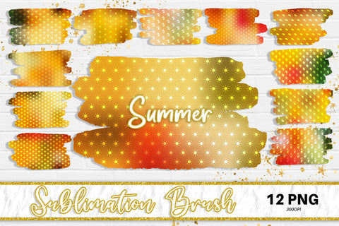 Brush splash sublimation background, splash bundle clipart, splash png, summer pattern Sublimation artnoy 