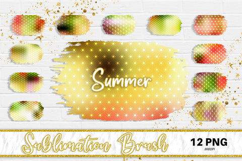 Brush splash sublimation background, splash bundle clipart, splash png, summer pattern Sublimation artnoy 
