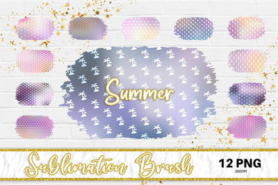 Brush splash sublimation background, splash bundle clipart, splash png, summer pattern Sublimation artnoy 