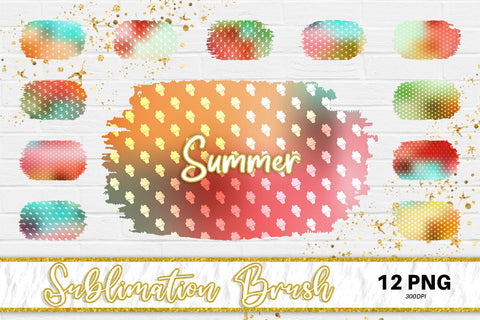 Brush splash sublimation background, splash bundle clipart, splash png, summer pattern Sublimation artnoy 