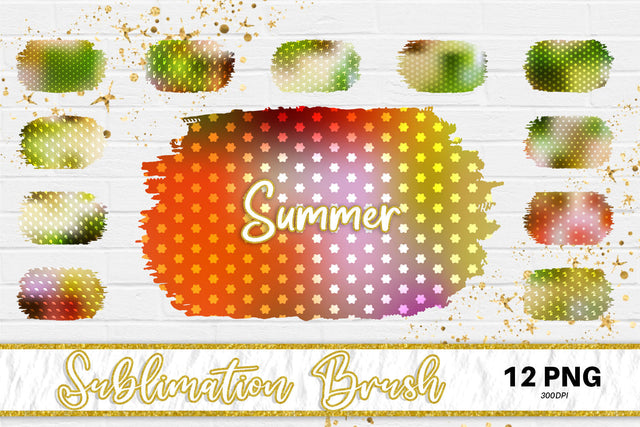 Brush splash sublimation background, splash bundle clipart, splash png, summer pattern Sublimation artnoy 