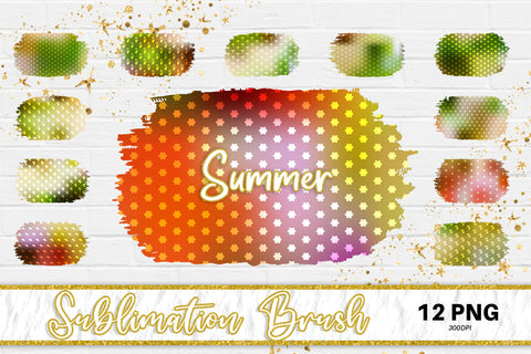 Brush splash sublimation background, splash bundle clipart, splash png, summer pattern Sublimation artnoy 