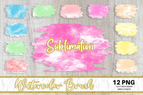 Brush splash sublimation background, splash bundle clipart, splash png, watercolor grunge Sublimation artnoy 