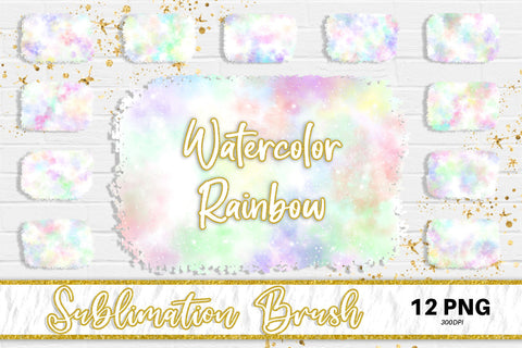 Brush splash sublimation background, splash bundle clipart, splash png, watercolor sparkle Sublimation artnoy 