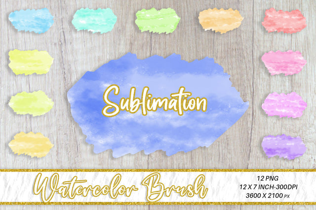 Brush splash sublimation background, splash bundle clipart, splash png, watercolor Sublimation artnoy 