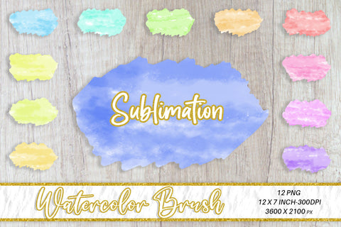 Brush splash sublimation background, splash bundle clipart, splash png, watercolor Sublimation artnoy 