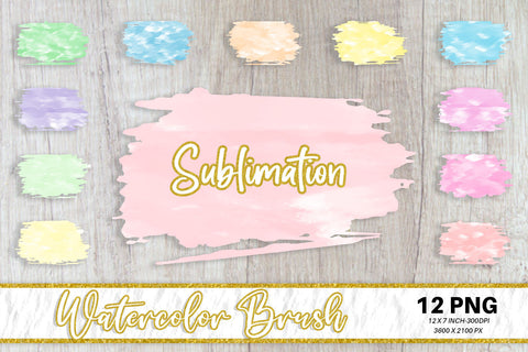 Brush splash sublimation background, splash bundle clipart, splash png, watercolor Sublimation artnoy 