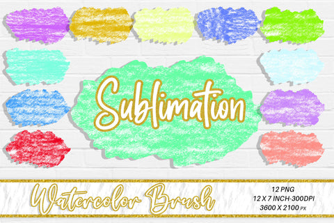Brush splash sublimation background, splash bundle clipart, splash png, watercolor Sublimation artnoy 