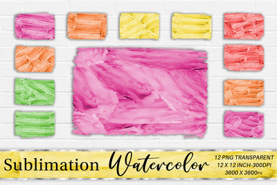 Brush splash sublimation background, Splash bundle clipart, splash png, watercolor Sublimation artnoy 