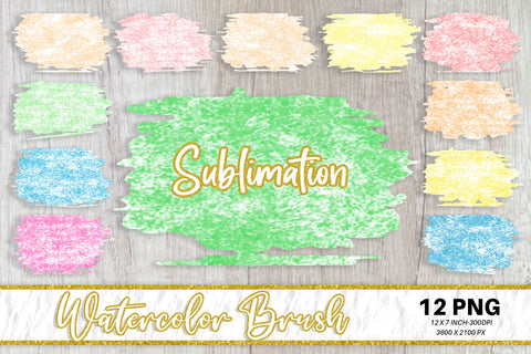Brush splash sublimation background, splash bundle clipart, splash png, watercolor Sublimation artnoy 