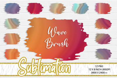 Brush splash sublimation background, Splash bundle clipart, splash png, wave background Sublimation artnoy 