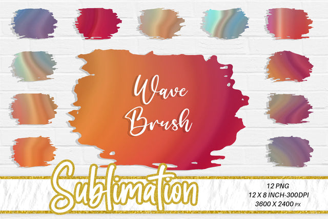 Brush splash sublimation background, Splash bundle clipart, splash png, wave background Sublimation artnoy 
