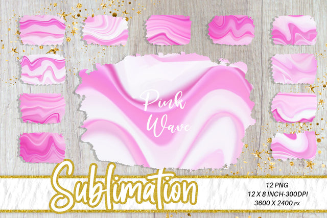 Brush splash sublimation background, Splash bundle clipart, splash png, wave pink background Sublimation artnoy 