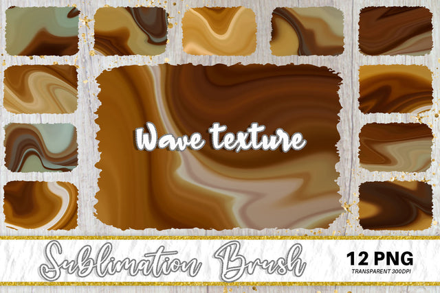 Brush splash sublimation background, splash bundle clipart, splash png, wave texture gradient brown Sublimation artnoy 