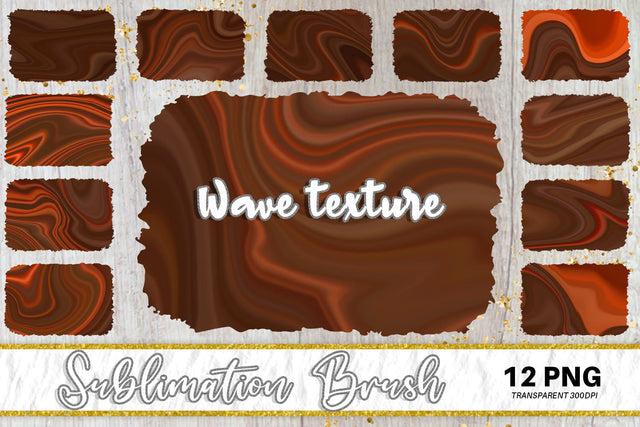 Brush splash sublimation background, splash bundle clipart, splash png, wave texture gradient brown Sublimation artnoy 