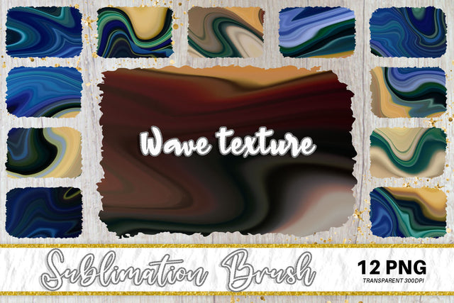 Brush splash sublimation background, splash bundle clipart, splash png, wave texture gradient color blue Sublimation artnoy 
