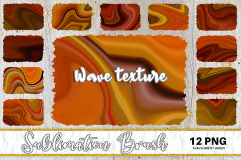 Brush splash sublimation background, splash bundle clipart, splash png, wave texture gradient color orange Sublimation artnoy 
