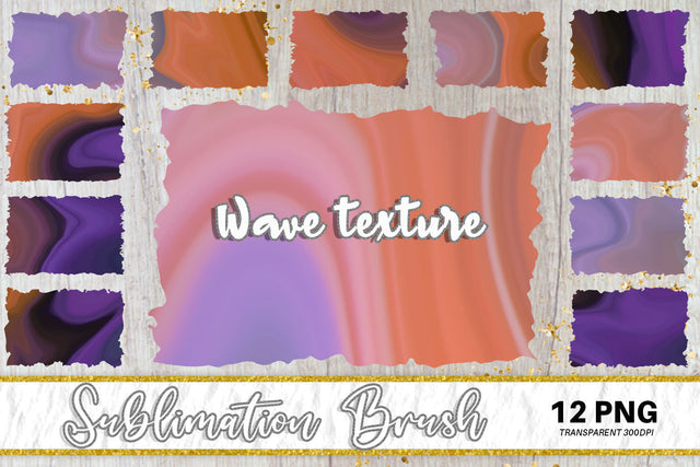 Brush splash sublimation background, splash bundle clipart, splash png, wave texture, gradient color Sublimation artnoy 