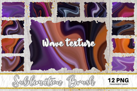 Brush splash sublimation background, splash bundle clipart, splash png, wave texture, gradient dark color Sublimation artnoy 