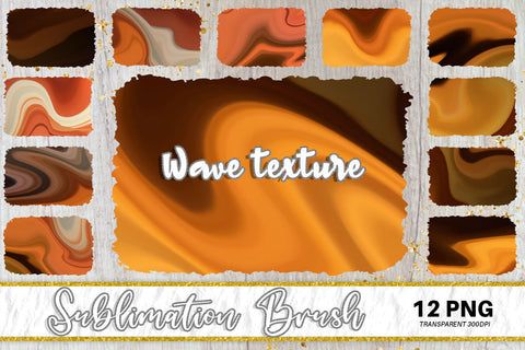 Brush splash sublimation background, splash bundle clipart, splash png, wave texture, gradient orange Sublimation artnoy 