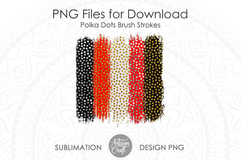 Brush stroke background, Polka Dots print, sublimation Design SVG Artisan Craft SVG 