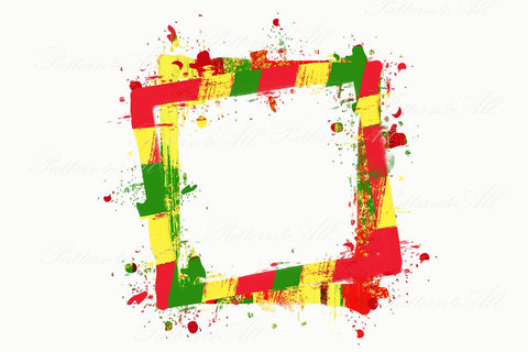 Brush stroke digital Frame,Juneteenth Frame,Juneteenth Clipart,1865 Civil War Sublimation Brush stroke,PNG Frame file Instant download Sublimation ArtStudio 