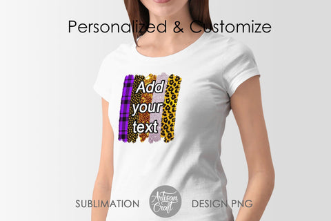 Brush stroke PNG, Halloween sublimation design, Leopard SVG Artisan Craft SVG 
