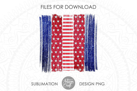 Brush stroke PNG, Stars and Stripes, sublimation backgrounds SVG Artisan Craft SVG 