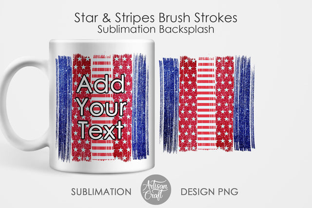 Brush stroke PNG, Stars and Stripes, sublimation backgrounds SVG Artisan Craft SVG 