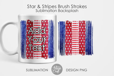 Brush stroke PNG, Stars and Stripes, sublimation backgrounds SVG Artisan Craft SVG 