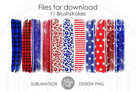 Brush stroke PNG, Stars Stripes SVG Artisan Craft SVG 