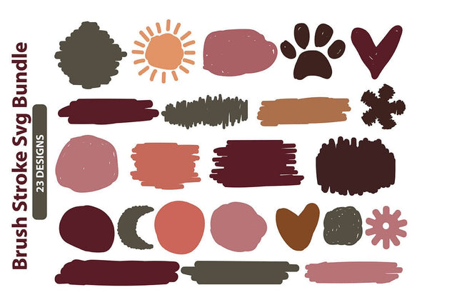 Brush Stroke Svg Bundle 2 SVG shah alam 
