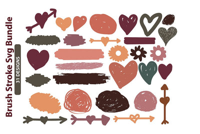 Brush Stroke Svg Bundle SVG shah alam 