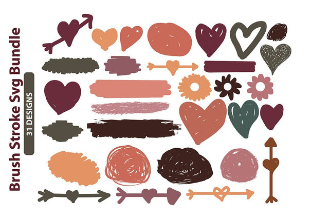 Brush Stroke Svg Bundle SVG shah alam 