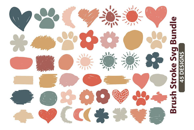 Brush Stroke Svg Bundle Vol-4 SVG shah alam 