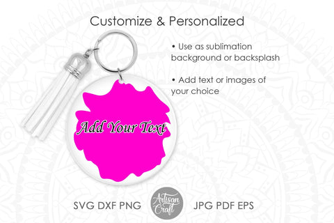 Brush stroke SVG for keychain SVG Artisan Craft SVG 