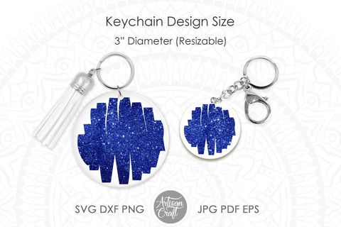 Brush stroke SVG for keychain SVG Artisan Craft SVG 