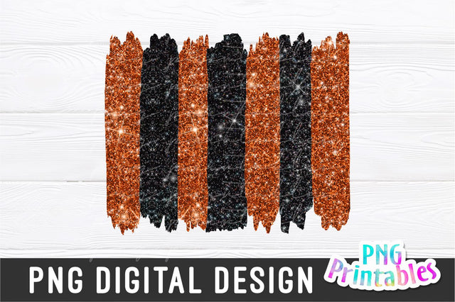 Brush Strokes Background png - Paint Strokes png - Print File - Glitter Sublimation - Orange and Black - Sports png - Digital Download Sublimation Svg Cuttables 