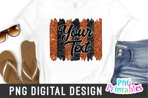 Brush Strokes Background png - Paint Strokes png - Print File - Glitter Sublimation - Orange and Black - Sports png - Digital Download Sublimation Svg Cuttables 