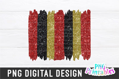 Brush Strokes Background png - Paint Strokes png - Print File - Glitter Sublimation - Red, Black and Gold - Sports png - Digital Download Sublimation Svg Cuttables 
