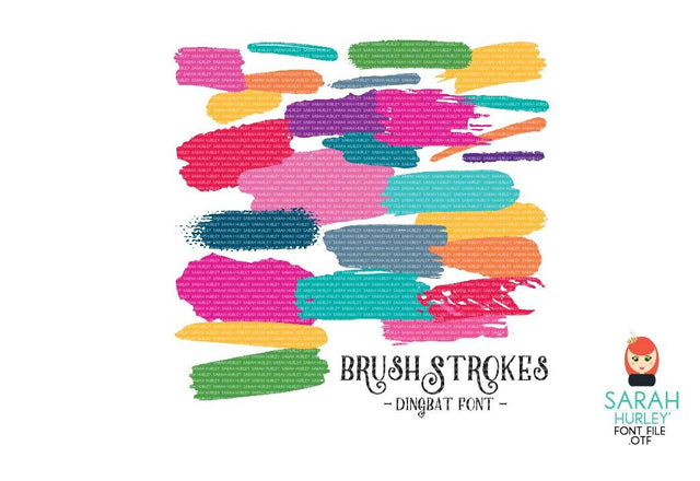 Brush Strokes Font Font Sarah Hurley 