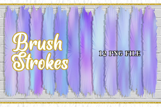 Brush Strokes Sublimation PNG, gradient blue sea background Sublimation artnoy 