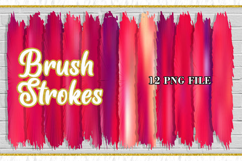 Brush Strokes Sublimation PNG, gradient red background Sublimation artnoy 