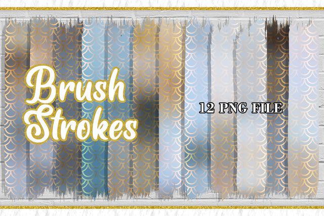 Brush Strokes Sublimation PNG, mermaid scales background Sublimation artnoy 