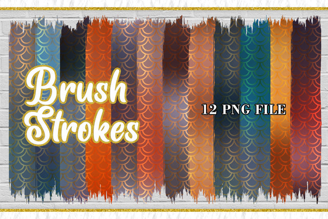 Brush Strokes Sublimation PNG, Sublimation artnoy 