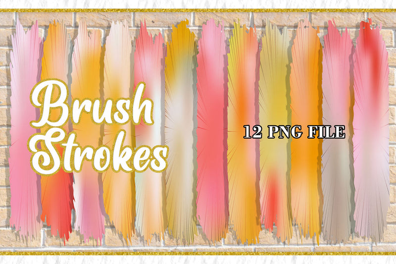 Brush Strokes Sublimation PNG, Sublimation artnoy 