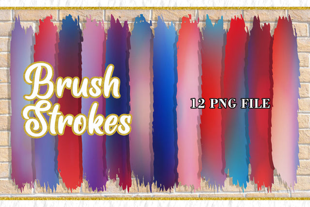 Brush Strokes Sublimation PNG, Sublimation artnoy 