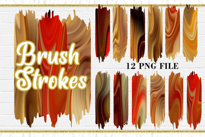 Brush Strokes Sublimation PNG, wave texture gradient brown background Sublimation artnoy 