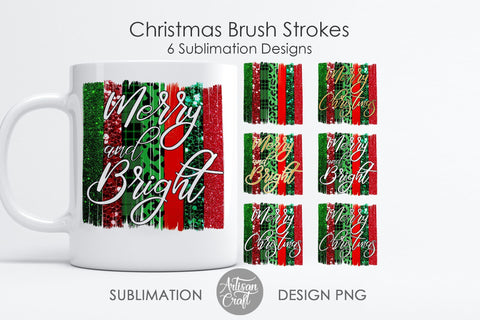 Brushstroke background, Christmas theme SVG Artisan Craft SVG 